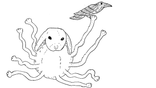 Octobunny And Raven Are Friends